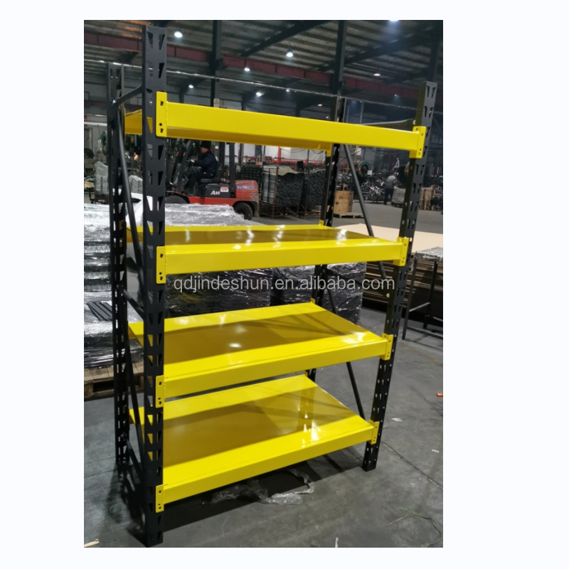 Industrial 4-Layer Adjustable Metal Shelf Racks Medium Duty Warehouse Storage Rack Stacking Shelves for Warehouse