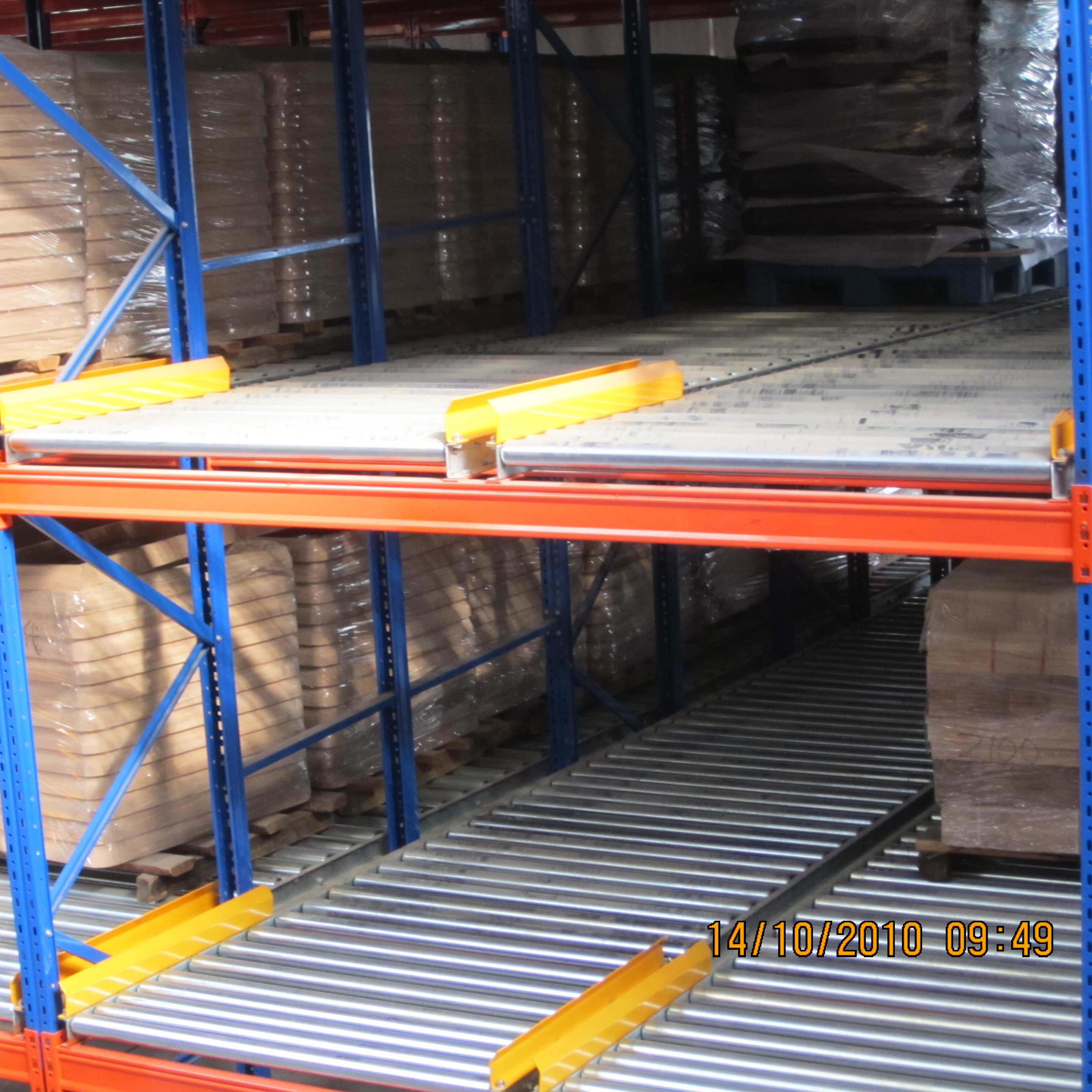 Warehouse High Density Gravity Roller Pallet Flow Racking