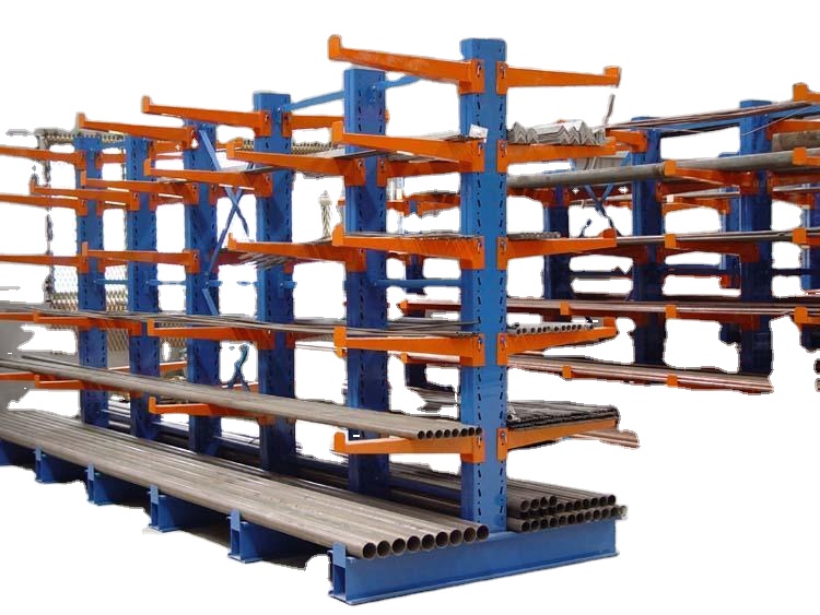 Heavy Duty Steel Cantilever Racking System with Corrosion Protection 3-Layer Design for Long and Narrow Items