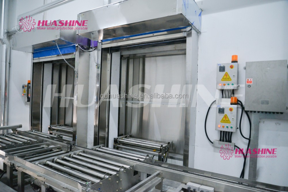 Quality AUTOMATED Warehouse Storage ASRS Pallet package flow rack with slide roller WITH MES HUASHINE INTELLIGENT