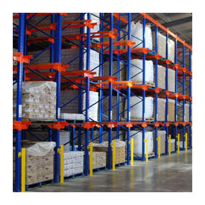 Customizable Heavy Duty Drive Through Pallet Racking System 5 Layer Steel Drive in Racking
