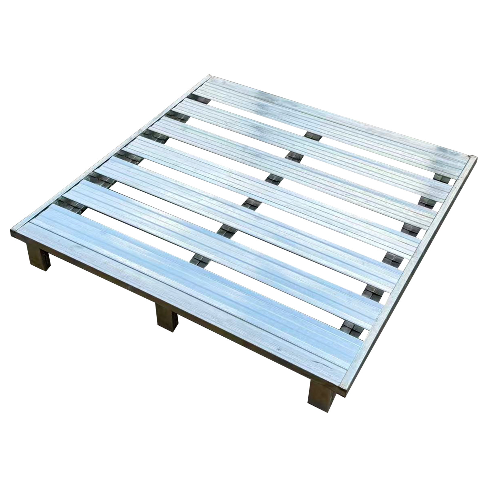 1000KG Heavy Duty Steel Pallet Customized Industrial Grade Rust-Proof Zinc Galvanized Stackable by Warehouse Storage Rack
