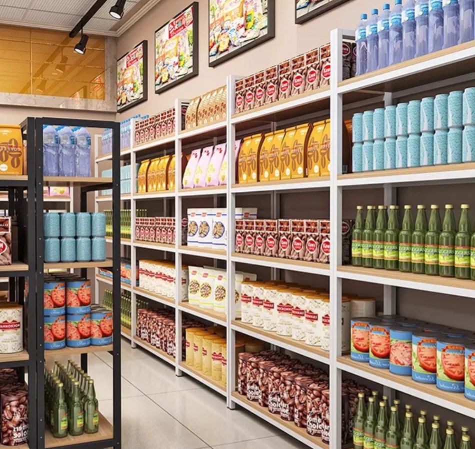 Supermarket Shelves Grocery Items Food Rayonnage Magasin Boltless Rivet Racksupermarket Display Shelves Shein Shelf For Shop