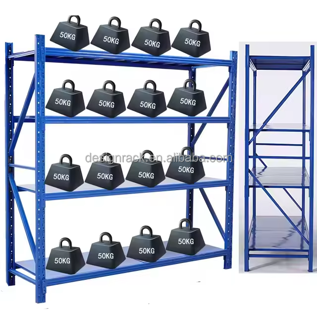 Wide Span Shelving Units Wholesales Price Warehouse Rack Storage Pallet Racks Shelf Blue &amp; Orange Pallet Racking
