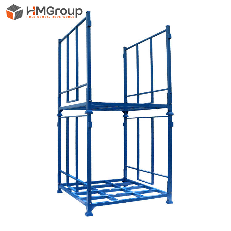 Customized Heavy Duty Warehouse Metal Stacking Portable Fabric Rolls Storage Post Pallet Racks