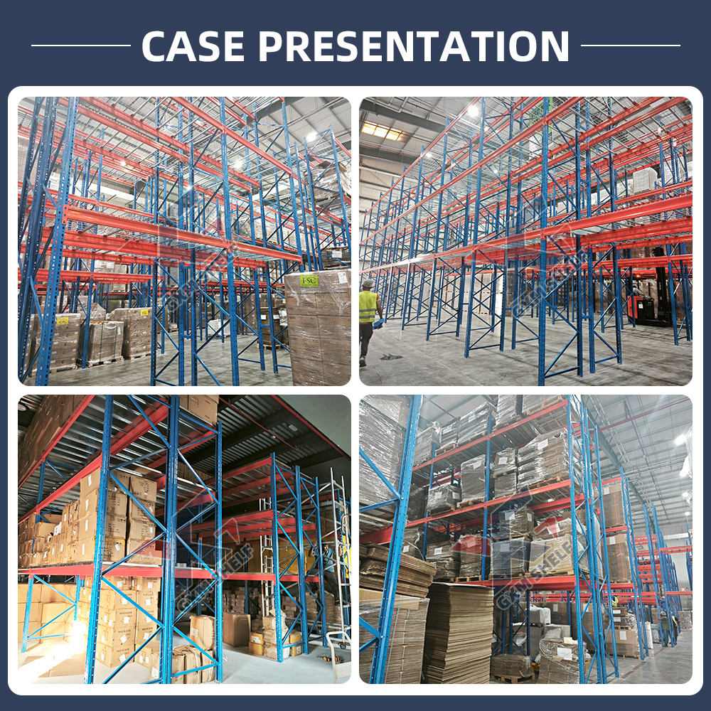 Heavy-Duty Steel Selective Pallet Rack Optimized for Efficient Warehouse Racking Adjustable for Stacking Pallets
