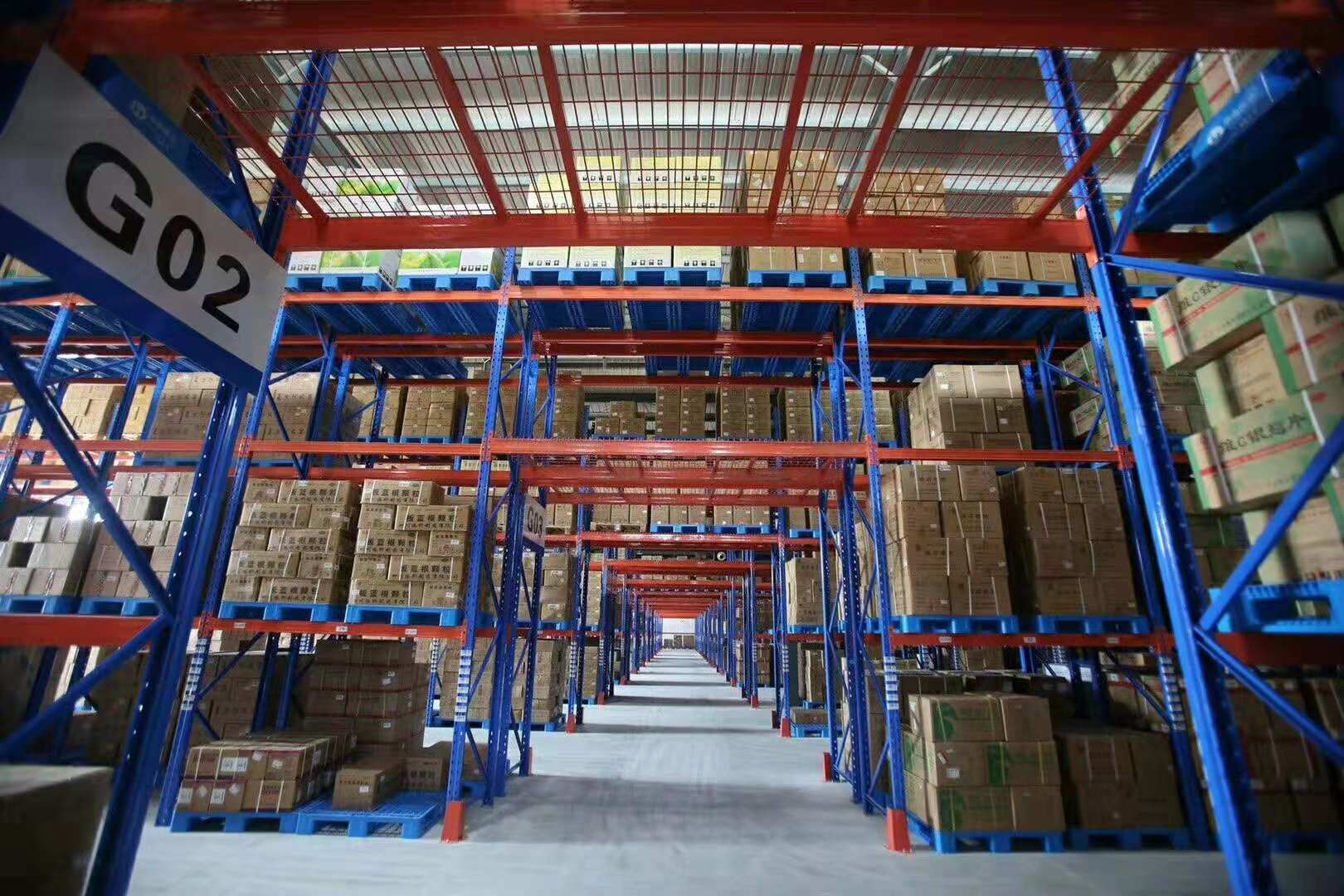 Double Euro Selective Pallet Rack Extra Wide Depth 3.2m Heavy Duty Storage System for 2 Pallets