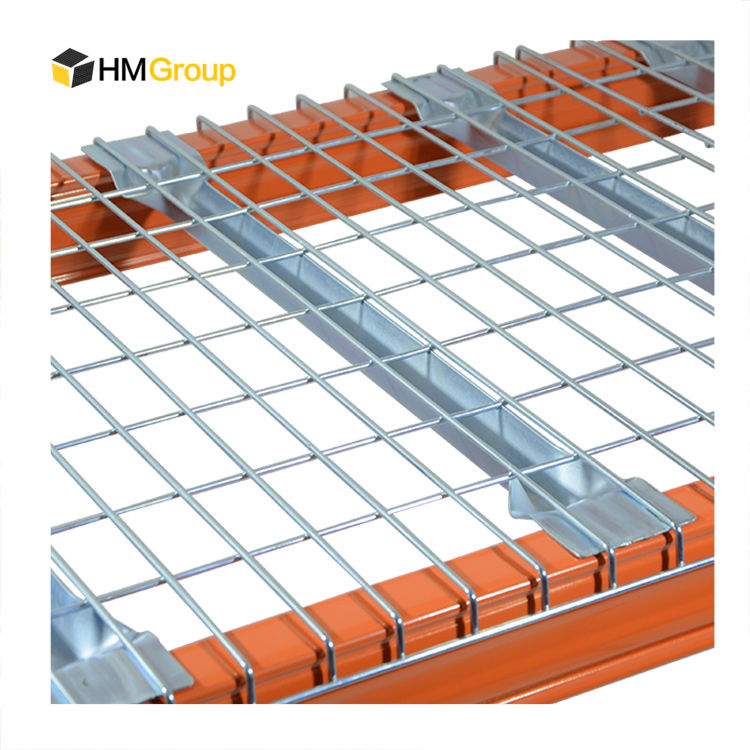 Pallet Racking Durable Metal Industrial 880x1100 mm Fireproof Steel Flared Channel Wire Decking
