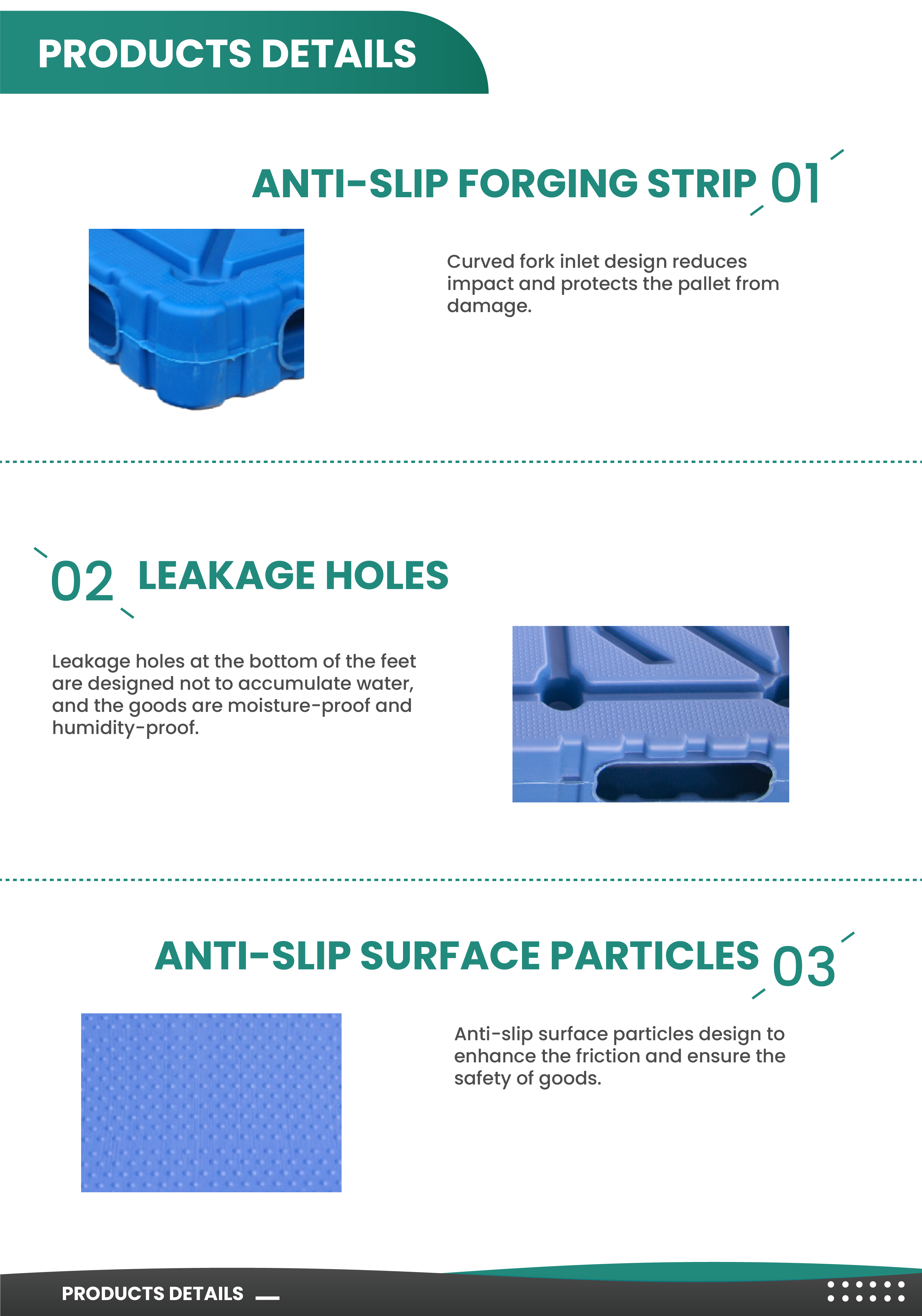 HDPE pallet structural view