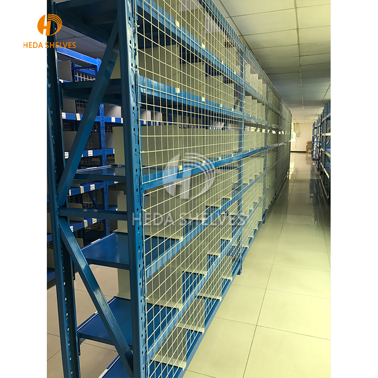 Metal Medium Duty Racking 4 Level Wide Span Shelving Units Boltless Warehouse Storage Rack System