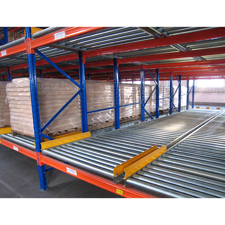 FIFO High Efficient Warehouse Storage Gravity Pallet Flow Racks Roller Rack/Pallet Flow Racking