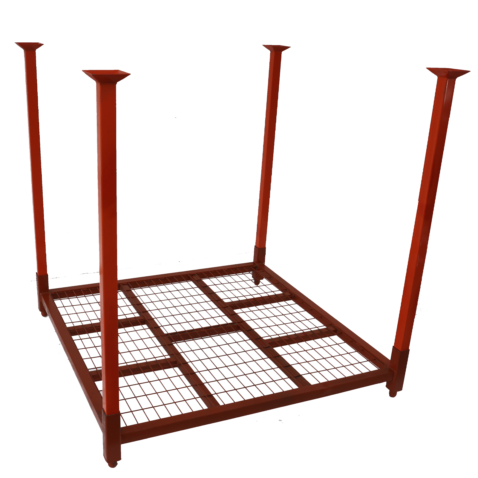Wholesale Cost-Effective Portable Steel Roll Stack Rack Foldable Frame Pallet Stacking Frames Durable Warehouse Rack