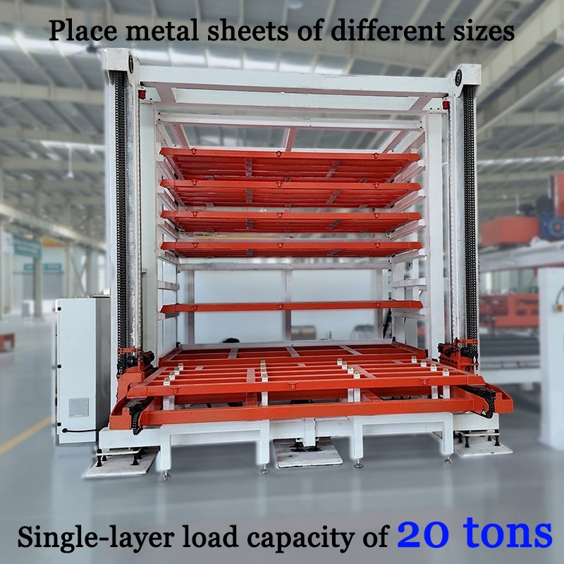 Automated Storage and Retrieval System Intelligent Vertical Sheet Metal Warehouse Storage Shelving