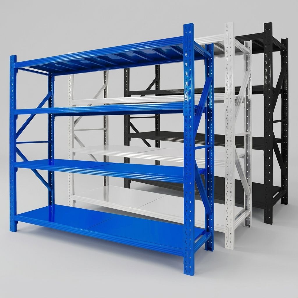 Heavy Duty Warehouse Shelving Industrial Steel Storage Rack 500kg Capacity Per Tier Adjustable Metal Racking System