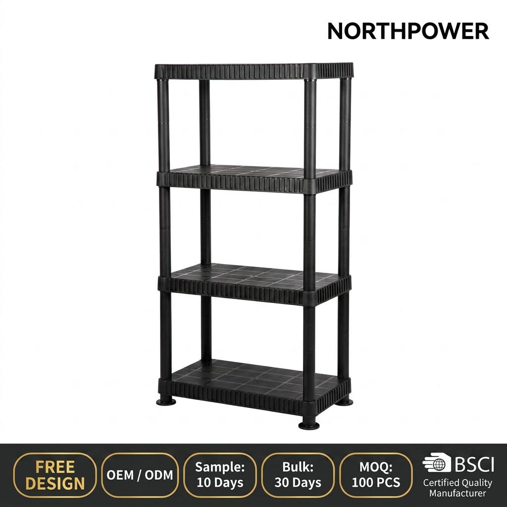Wholesale Manufacturer Black Easy Assembly Storage Shelving for Garage Storage Warehouse Racking logo Package Color Custom