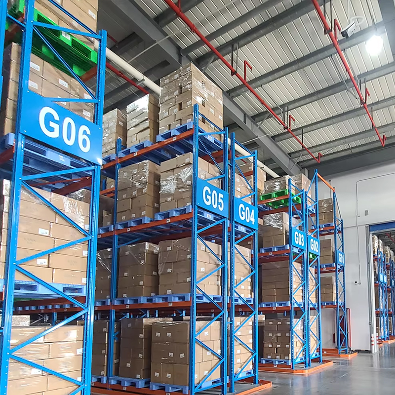 Steel Warehouse Metal Van Rack System Heavy Duty Stacking Pallet Shelves Single Deep Industrial Estanteria Metalica Shelving