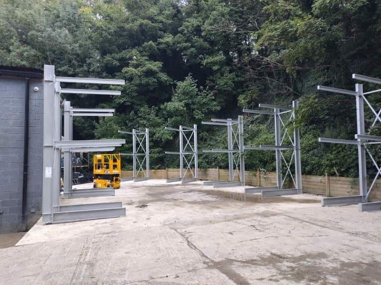 China Factory Economical Cantilever Racks Modular Steel Span Storage System For Wood Storage