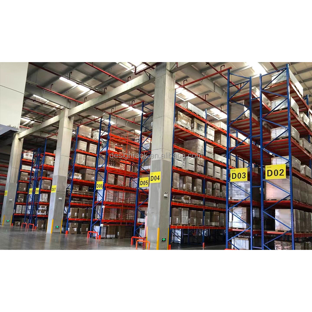 Galvanized Steel Standard Size Warehouse Heavy Duty Selective Pallet Racking
