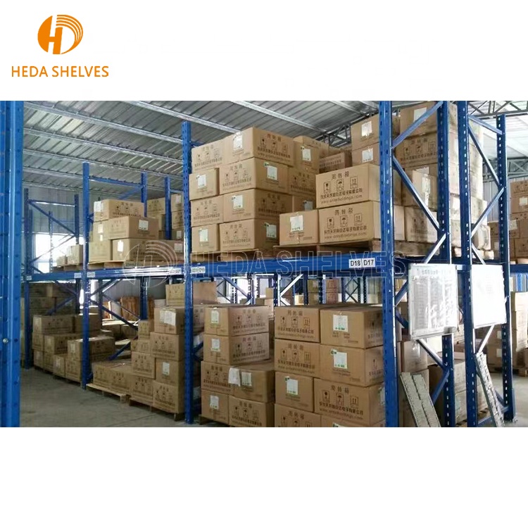 Industrial Heavy Duty Storage Shelves Systems Stacking Units Metal Rack Warehouse Steel Pallet Racking