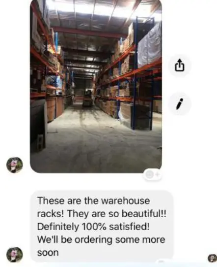 Warehouse racking completed commissioning check