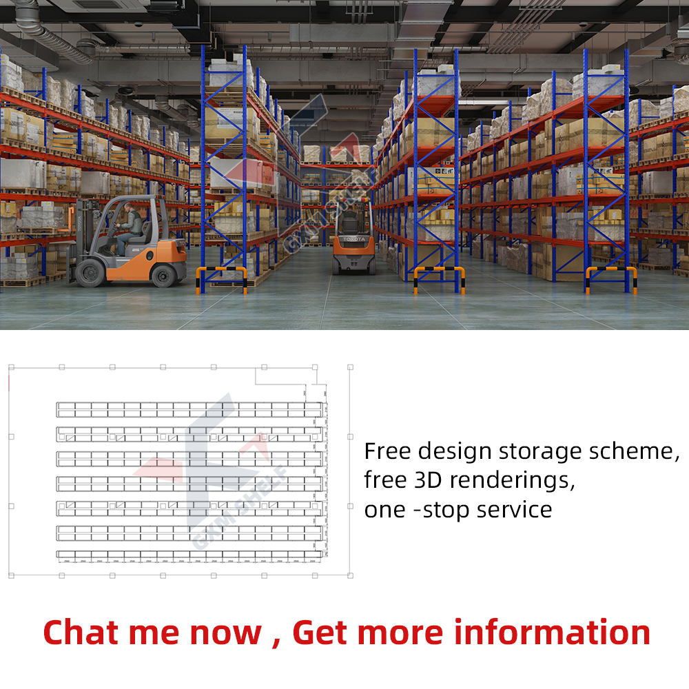Heavy-Duty Steel Selective Pallet Rack Optimized for Efficient Warehouse Racking Adjustable for Stacking Pallets