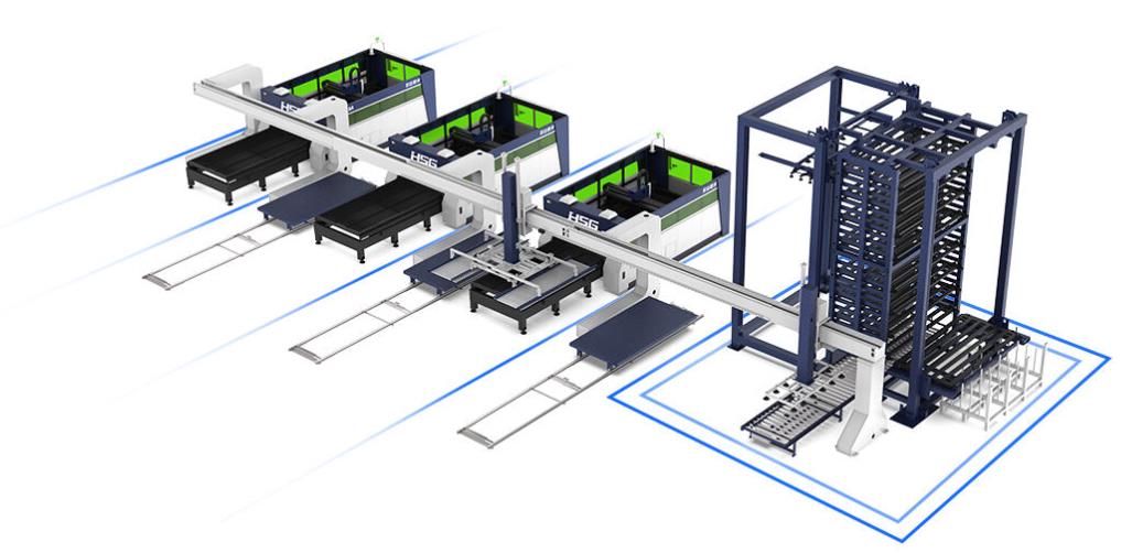 Feed Multiple Laser Machines