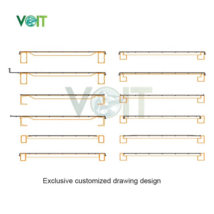Galvanized Wire Mesh Deck 2500lb 3 Channel Waterfall Step Ventilated Pallet Rack 24x46 Deckings