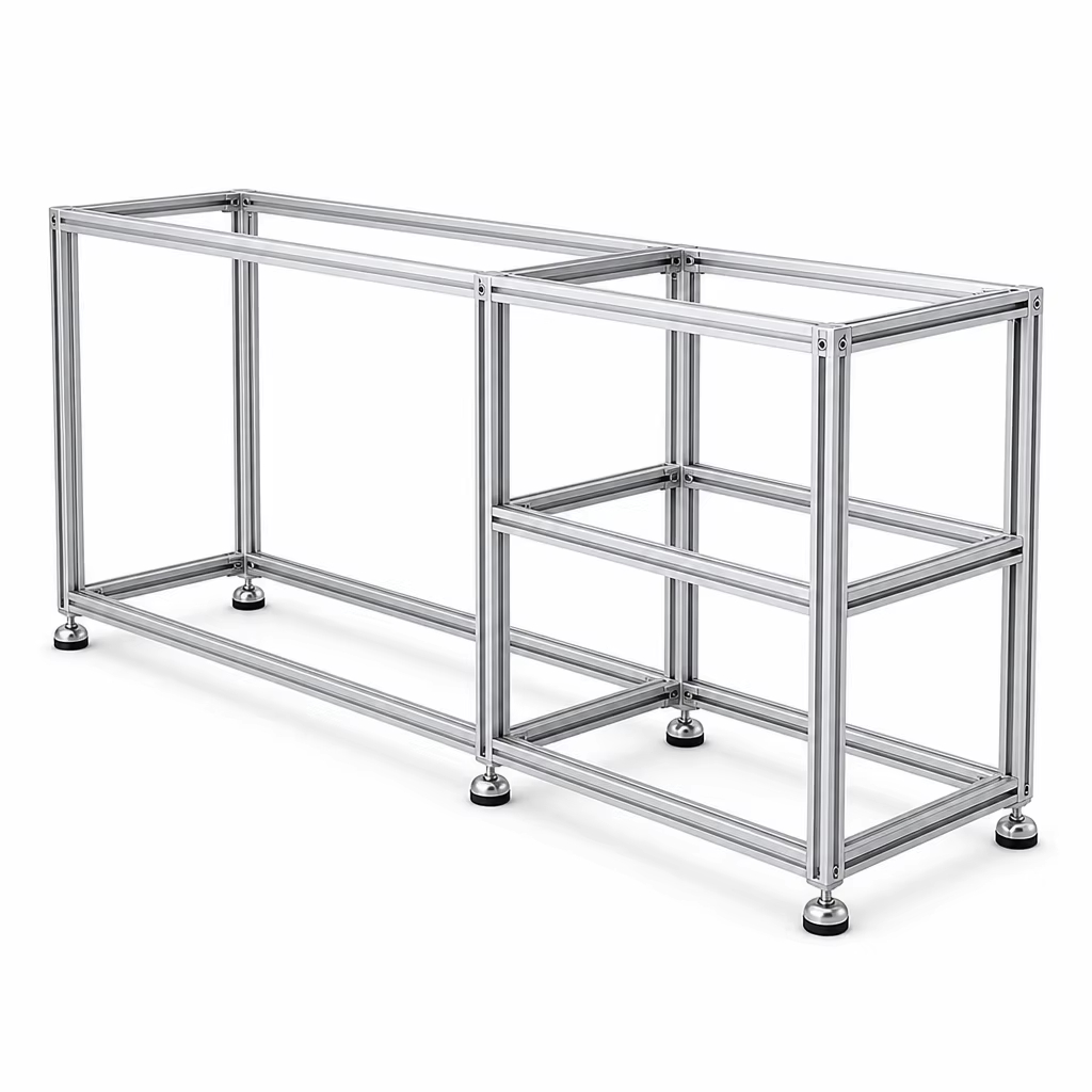 Aluminum Profile Marine Board Shelf With Wheels For Mobile Display Cabinets Store Display Shelves