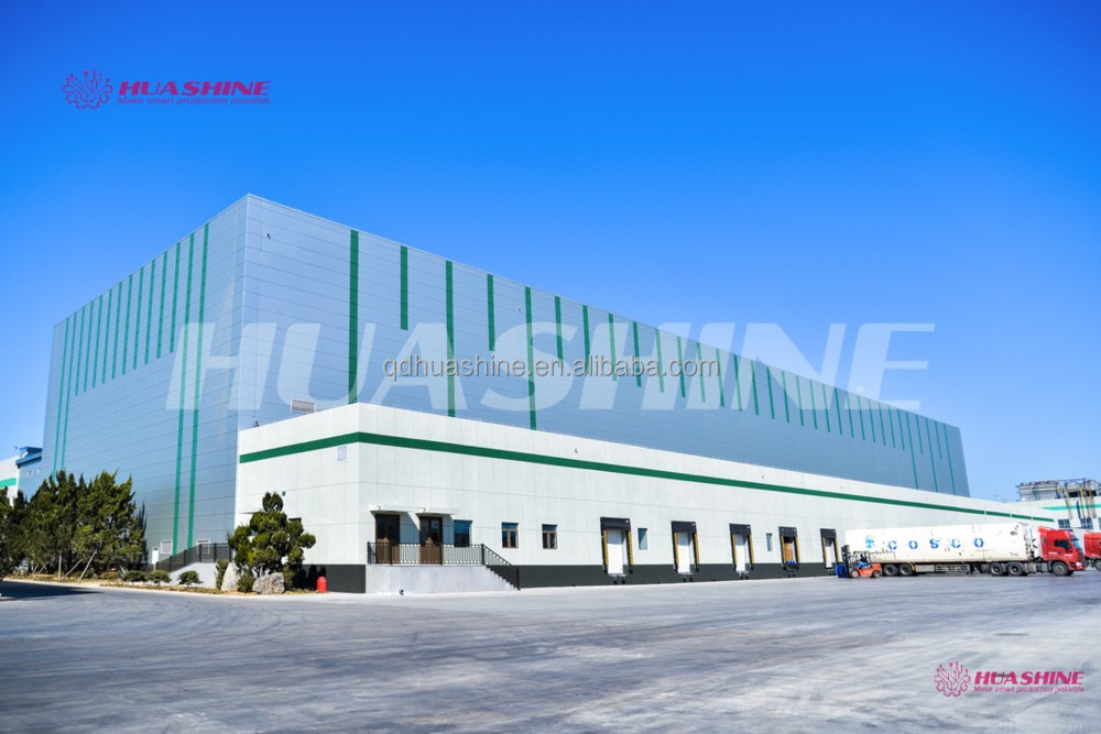 Quality AUTOMATED Warehouse Storage ASRS Pallet package flow rack with slide roller WITH MES HUASHINE INTELLIGENT