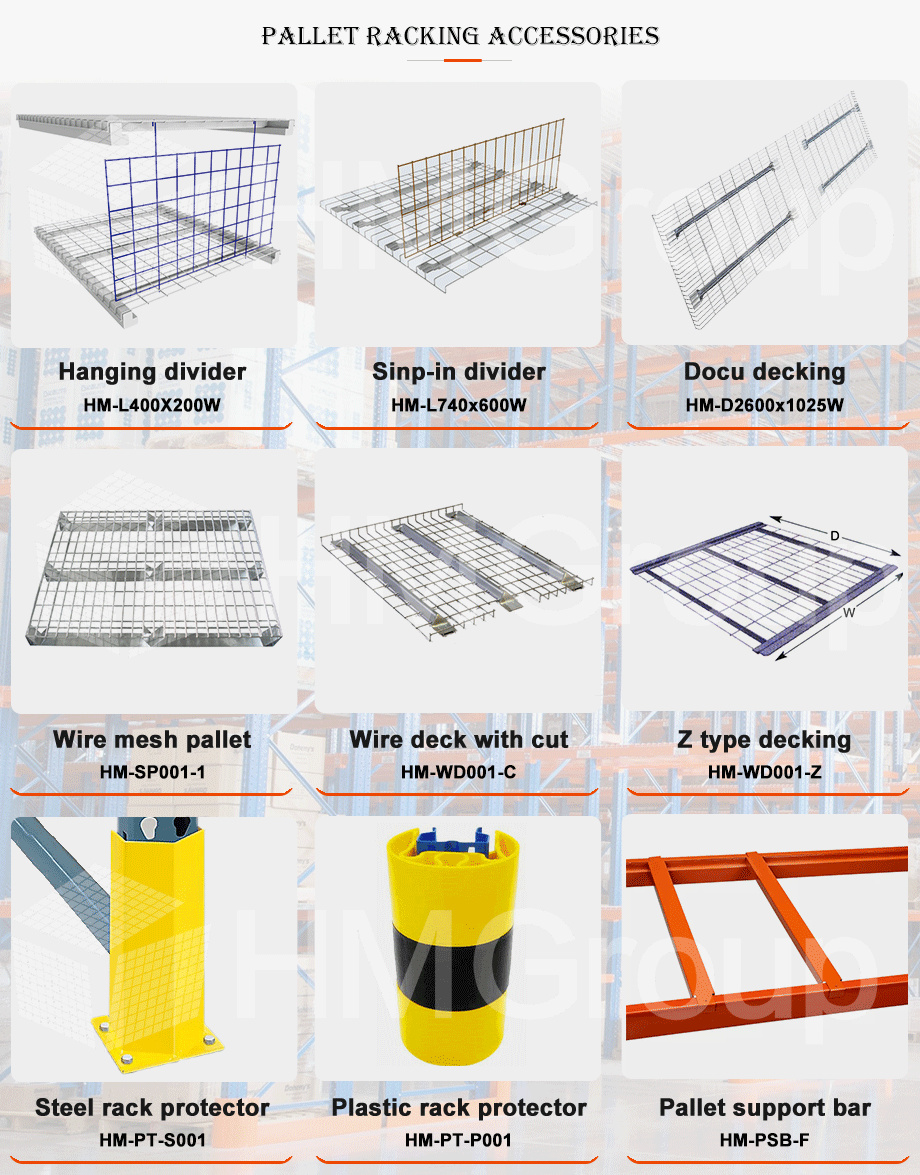 Pallet Racking Durable Metal Industrial 880x1100 mm Fireproof Steel Flared Channel Wire Decking