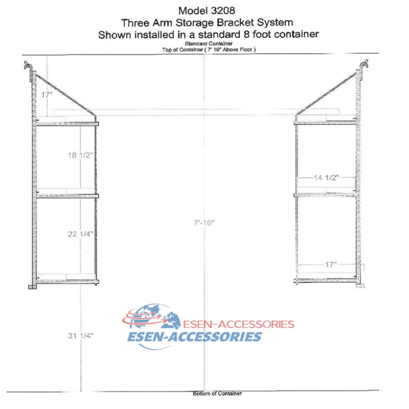 Container Shelf Bracket