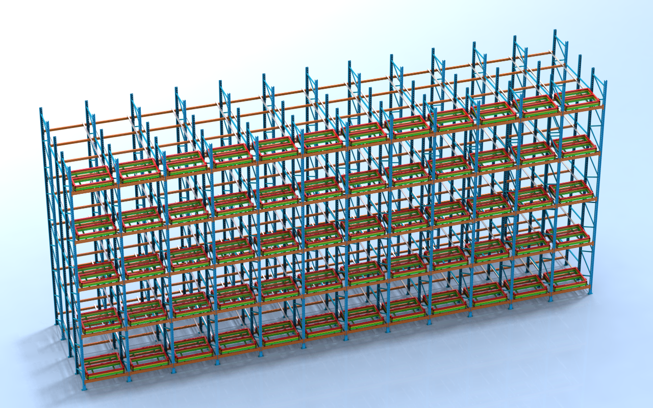 Warehouse CAD Drawing Layout