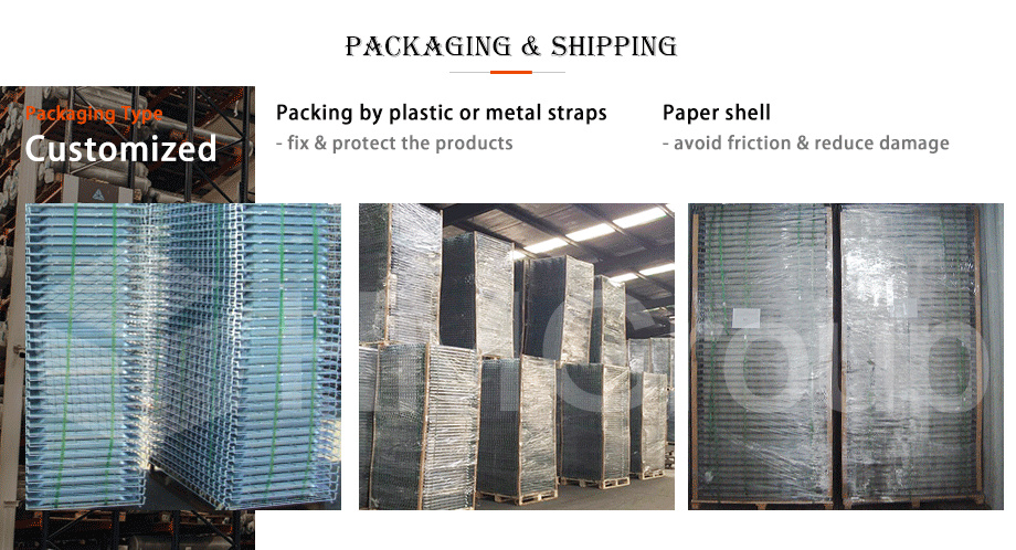Pallet Racking Durable Metal Industrial 880x1100 mm Fireproof Steel Flared Channel Wire Decking