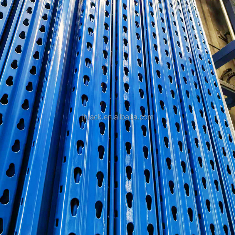Heavy Duty Teardrop Hole Beam Selective Pallet Rack - Easy Assembly Wide Span Racking for Warehouse Pallet Storage