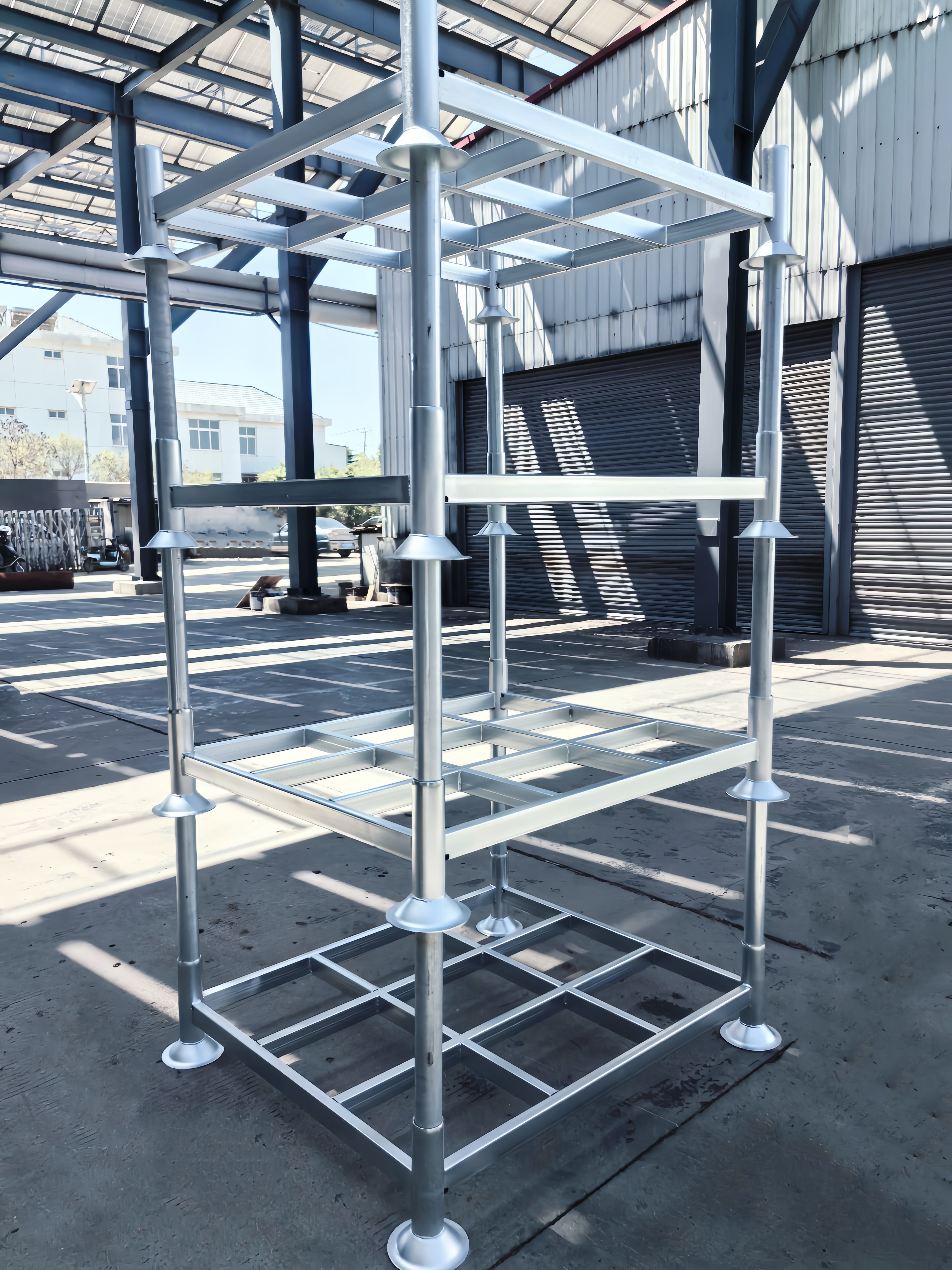 Heavy Duty Steel Pallet Stacking Racks Post Pallet For Warehouse Storage