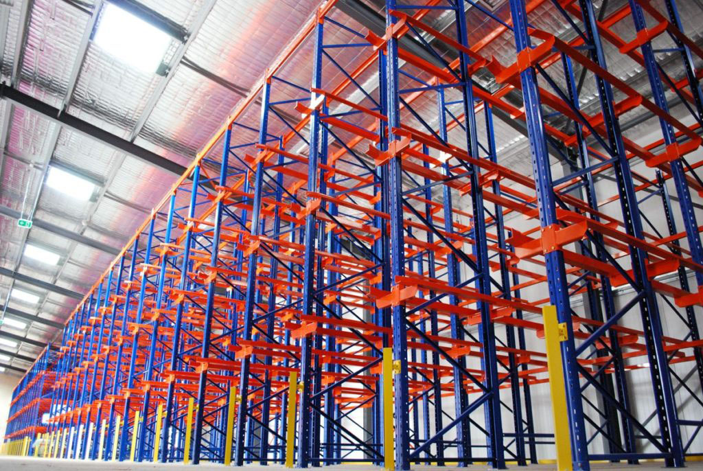 Mracking Manufacturer's Industrial Drive-In Racking System Free Design Low Steel Shelves Garage Storage Corrosion Protection