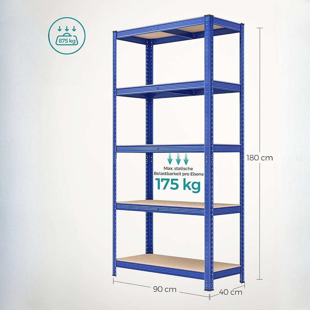 Industry Warehouse Racking Steel Pallets Mezzanine Rack 4/5 Tier Steel Boltless Racking Storage Adjustable Shelf Organizer