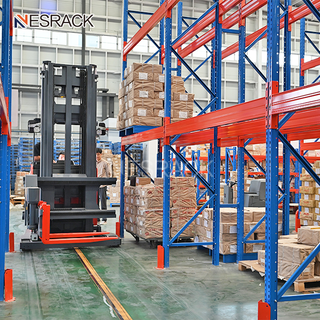 High Bay Selective Pallet Rack for Warehouses 5-Layer Steel Corrosion Protected Storage Guide Rail All Palletized Goods Very