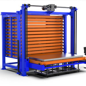 Fully Automatic Sheet Metal Warehouse Rack High Density Smart Storage With Loading Robot