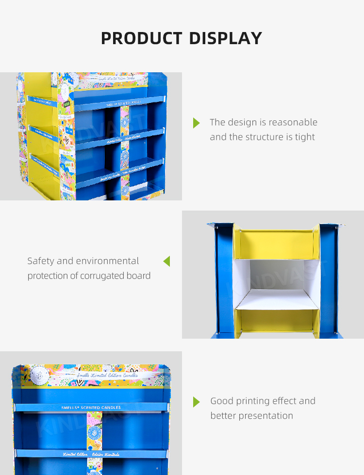 Custom Supermarket Club Half Full Pallet Displays Corrugated Pdq Trays Cardboard Retail Pallet Displays Rack