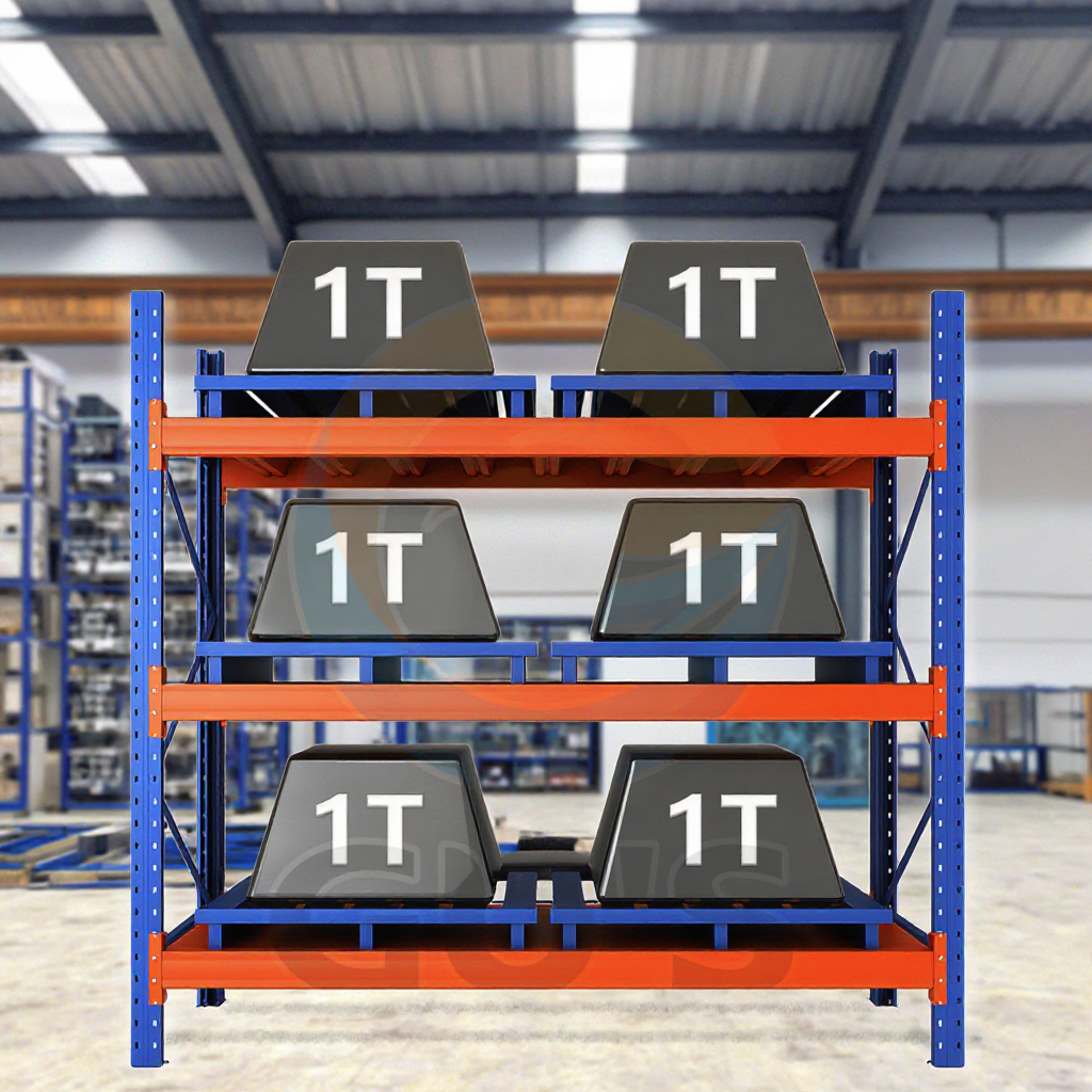 Custom Industrial Heavy Duty Storage Shelves System Stacking Units Metal Rack Warehouse Steel Pallet Racking