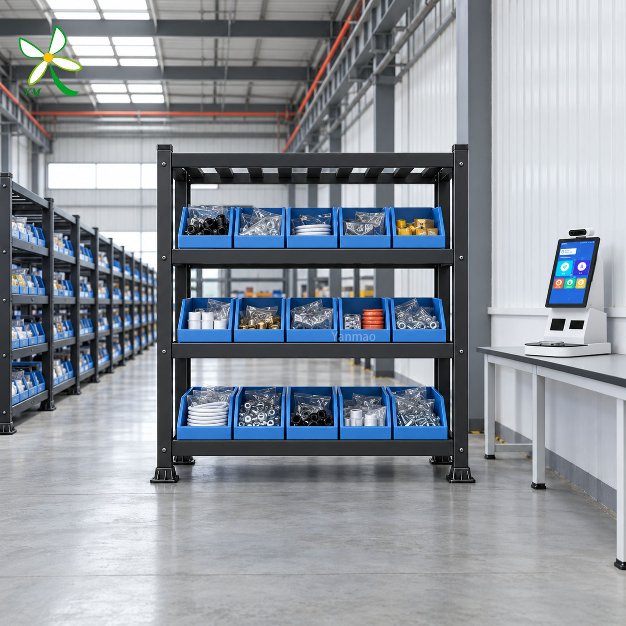 Global Export Corrosion Protection Lightweight Stackable Production Area 1200mm Storage Shelving FRP Storage Rack Warehouse Rack