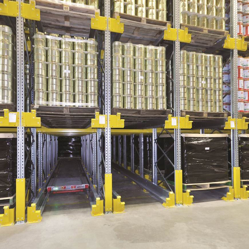 Smart Design High Density Heavy Duty 4 Way Pallet Shuttle Rack ASRS System Corrosion-Resistant Powder Coated Adjustable Layers