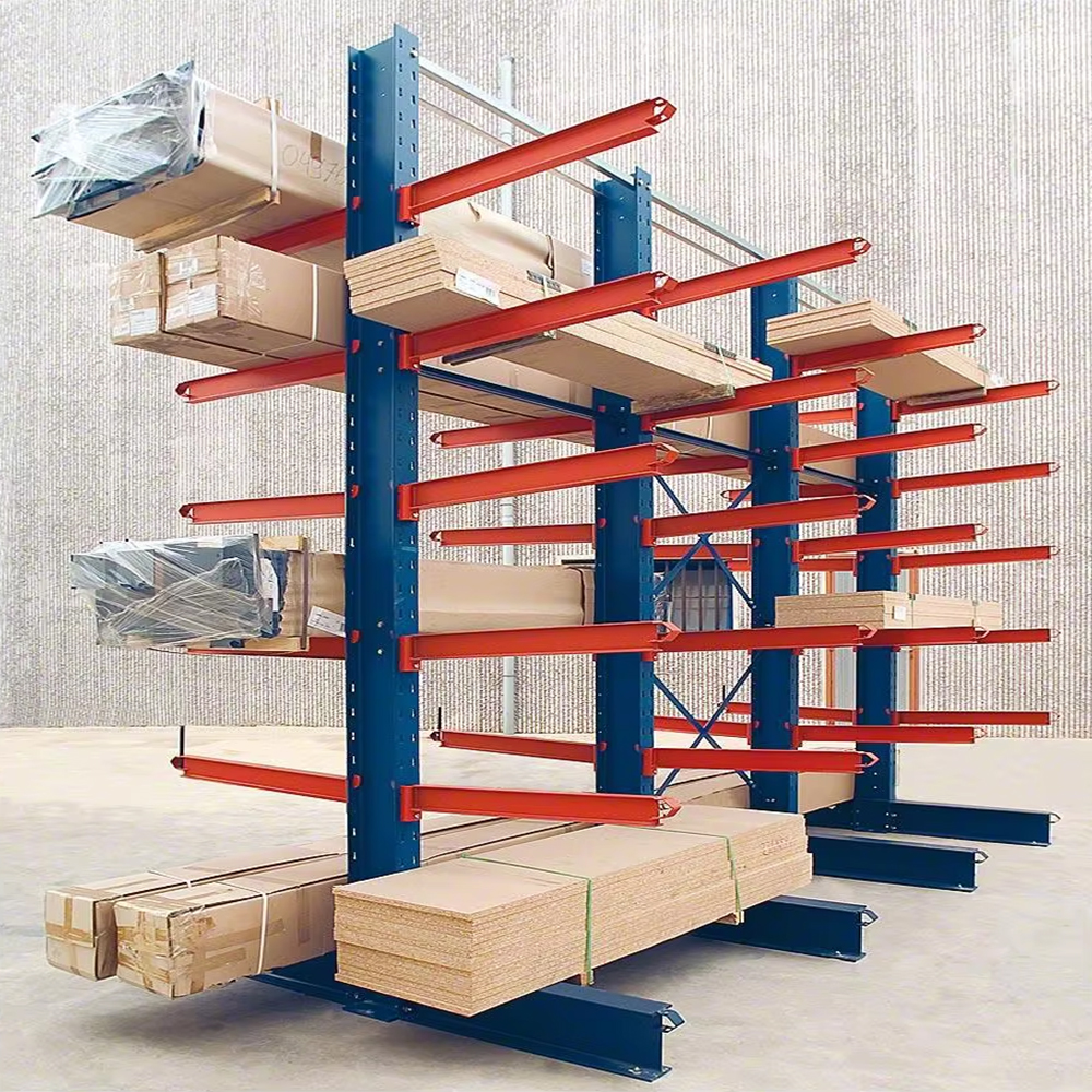 The Factory Sells Powder-coated Cantilever Racking Warehouse Rack Heavy-duty Racks Pallet Single-sided Shelves Cantilever Rack