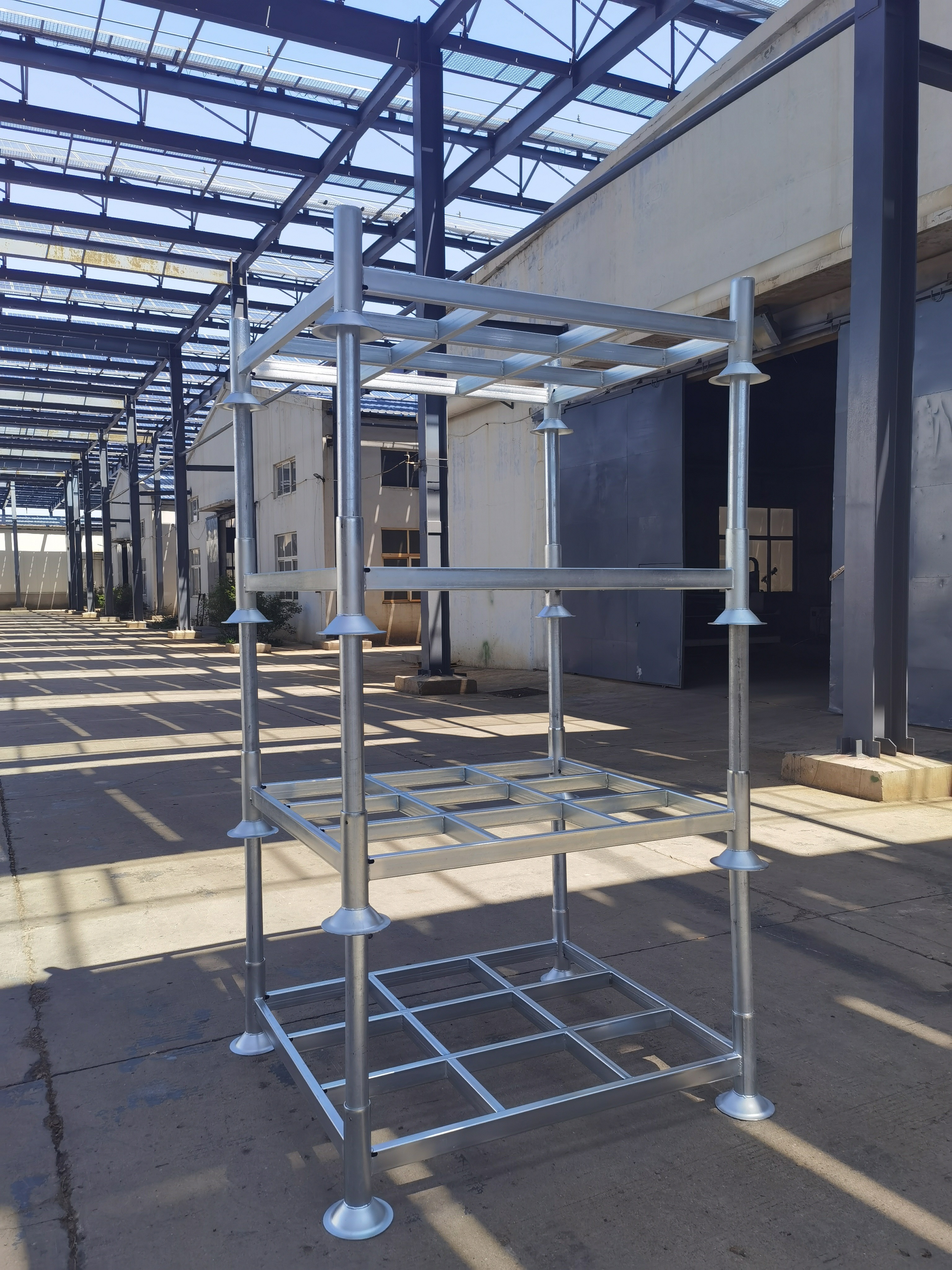 Heavy Duty Q235 Steel Post Pallet Stackable High Capacity Warehouse Storage Racks Shelves For Cargo Handling Logistics Storage