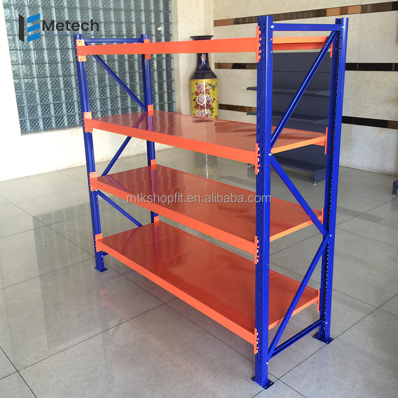 Heavy Duty Metal Warehouse Rack 500kg Load Bearing Storage Shelf