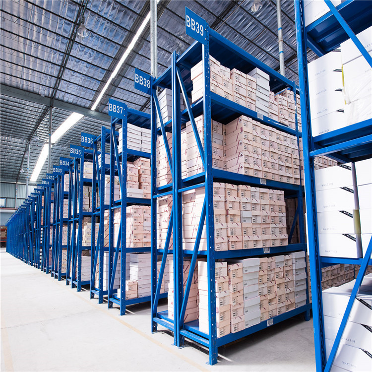 Easily Assemble Garage Storage Racks 4 Layers Long Span Shelving Rack Set