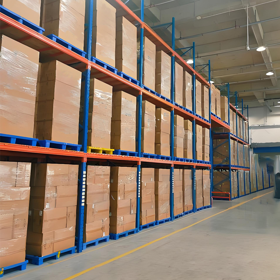 Long Span Heavy Duty Pallet Rack 1000kg-4000kg Capacity Cold Rolled Steel Powder Coated Adjustable Heavy Gauge Steel Racking