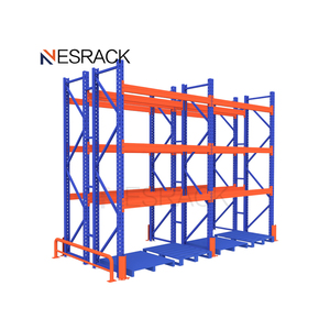 Easy to Assemble Heavy Duty Steel Warehouse 4 Layers Shelves Pallet Storage