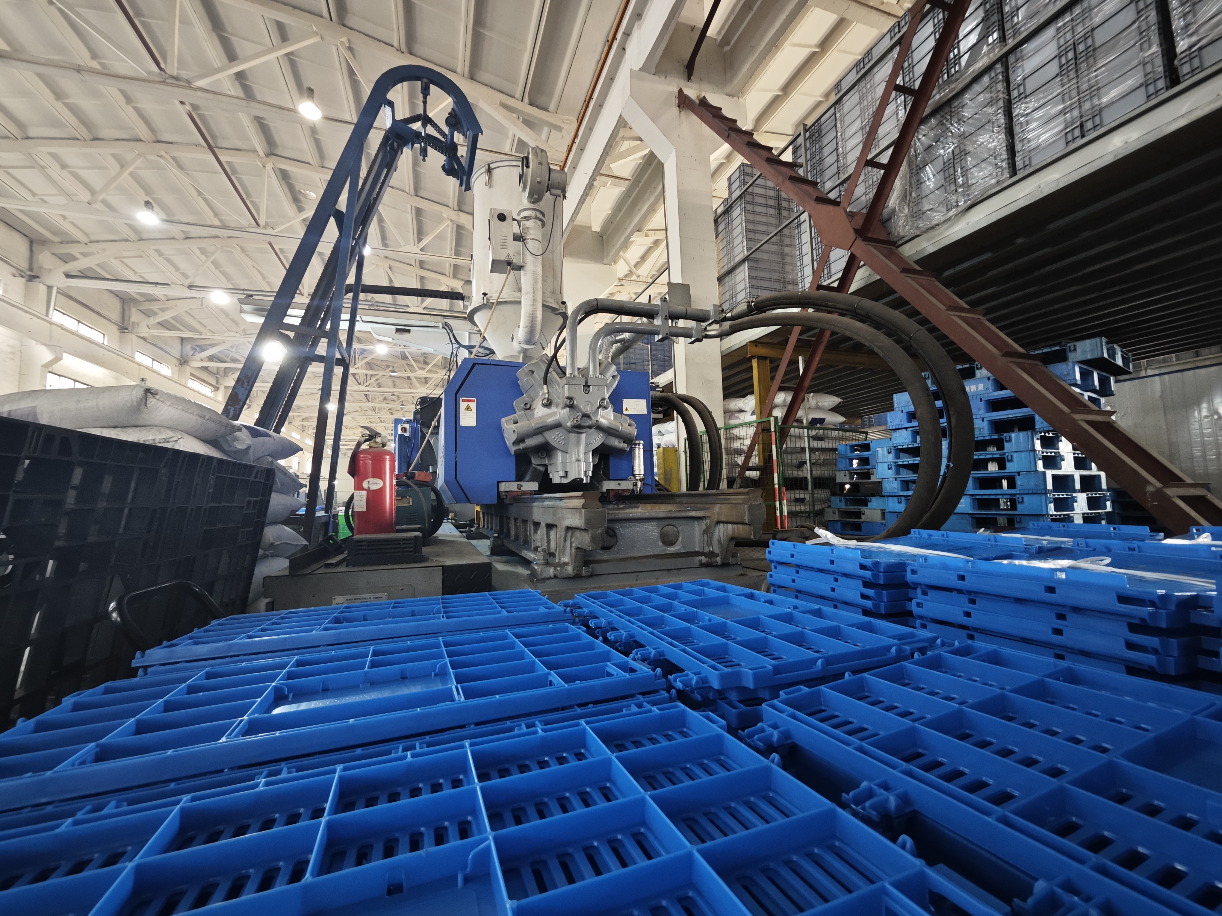 NEXARA Mould Racking HDPE Recycle Material 1414 1400*1400*160mm Flat Surface Three Runner Logistics Pallet For Logistic Turnover